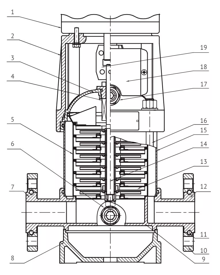 Насос многоступенчатый Unipump MVH 2-15 поверхностный, корпус - алюминий, мощность - 1.5кВт, напор - 114м, производительность - 33л/мин, 220/380В
