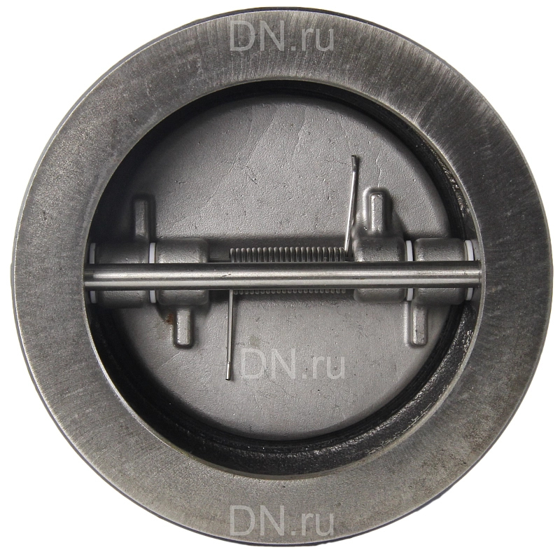 Клапан обратный АДЛ Гранлок CV16 Ду150 Ру16 межфланцевый, двухстворчатый, корпус - чугун, диск - нержавеющая сталь, уплотнение - EPDM