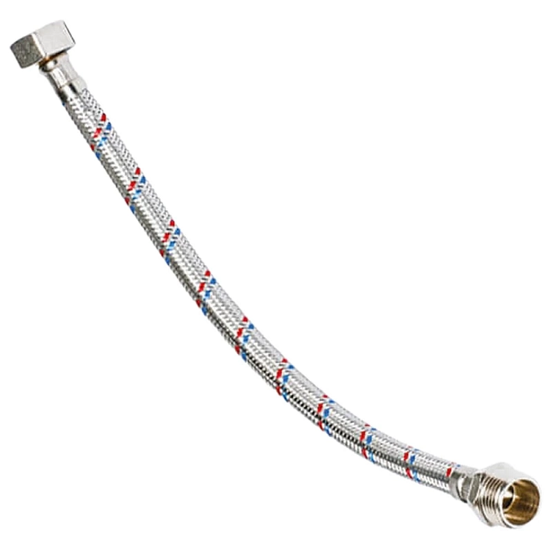 Подводка гибкая для воды ALTSTREAM Super 1/2″x0,5м оплетка нержавеющая сталь, накидная гайка/штуцер