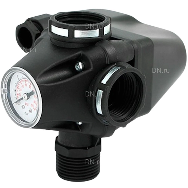 Реле давления UNI-FITT PM5-3W 1-5бар с тройником НВВ 1″ и манометром