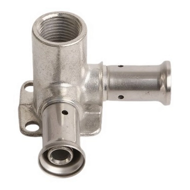 Водорозетка латунная HENCO 3P Дн16x1/2″x16 Ру16 угловая 52 мм, внутренняя резьба/пресс