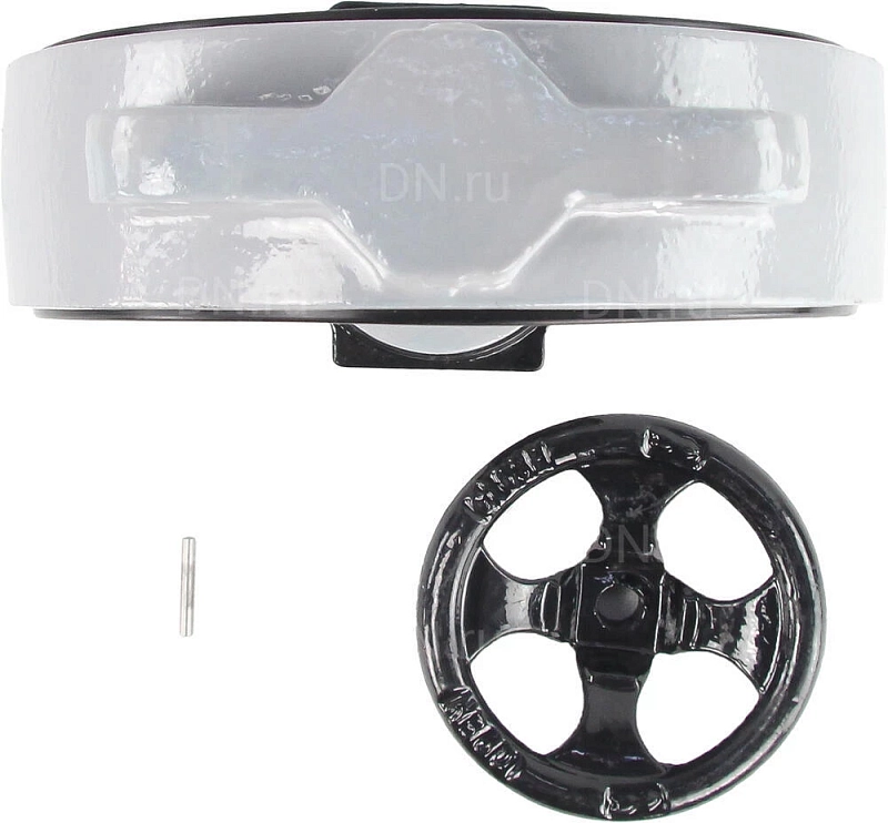 Затвор дисковый поворотный ABRA BUV-VF863D Ду200 Ру16 межфланцевый, корпус - чугун GG25, диск - нержавеющая сталь AISI 316, уплотнение - NBR, с редуктором