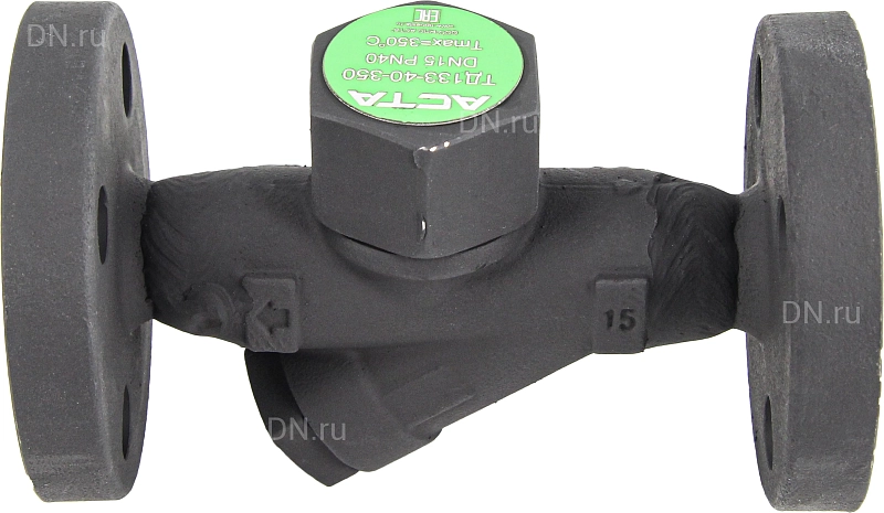Конденсатоотводчик АСТА ТД133 Ду15 Ру40 термодинамический фланцевый, корпус - сталь