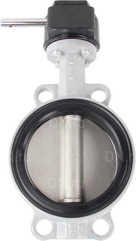 Затвор дисковый поворотный ABRA BUV-VF863D Ду200 Ру16 межфланцевый, корпус - чугун GG25, диск - нержавеющая сталь AISI 316, уплотнение - NBR, с редуктором